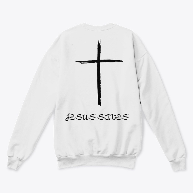 Jesus Saves cross sweatshirt
