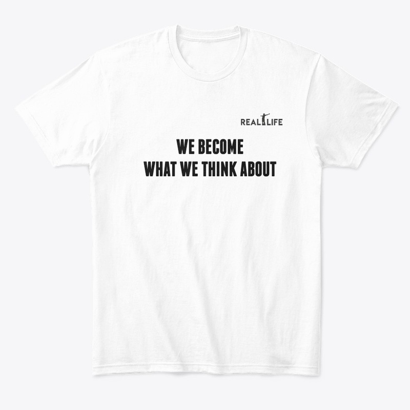 We Become What We Think About Black logo