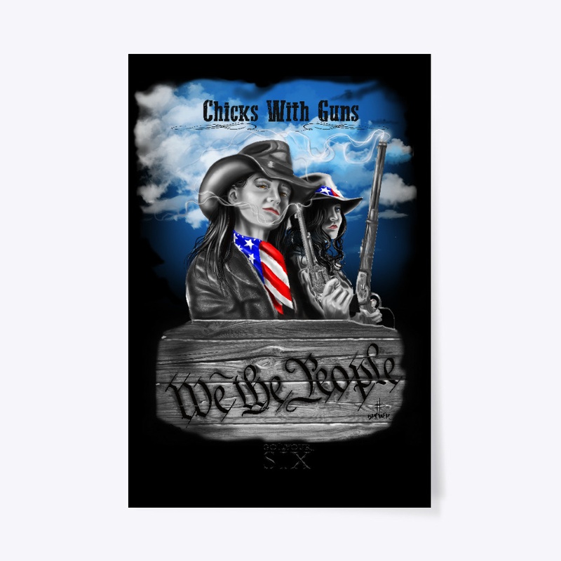 Chicks With Guns Poster - 24" x 36"