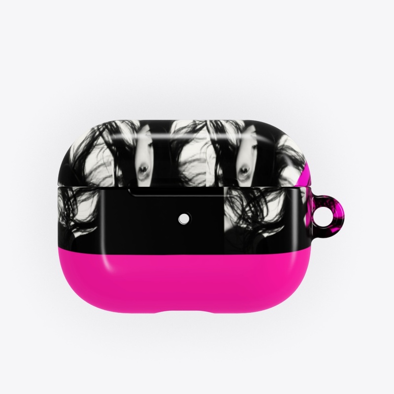 Woman Pink Yellow Pattern 