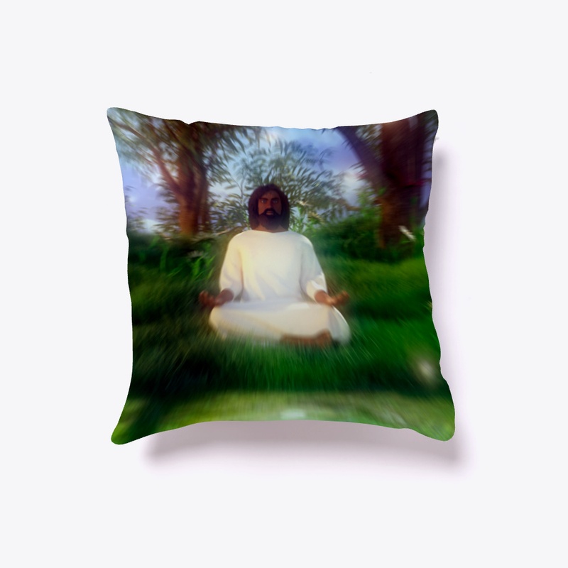 Black Jesus Christ in a garden 3d