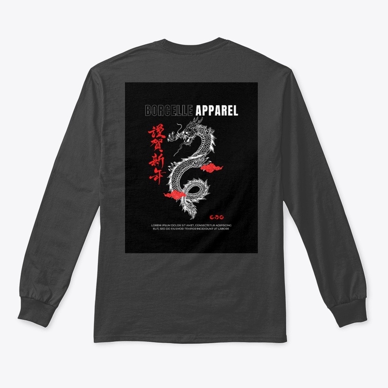 Hand-DrawnBlackRed Hoodie & T-Shirt Set"