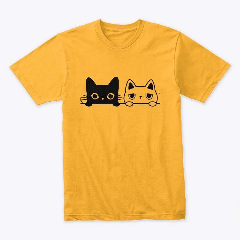 two cats t-shirt 