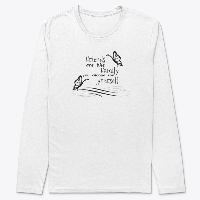 Friends are family word art 