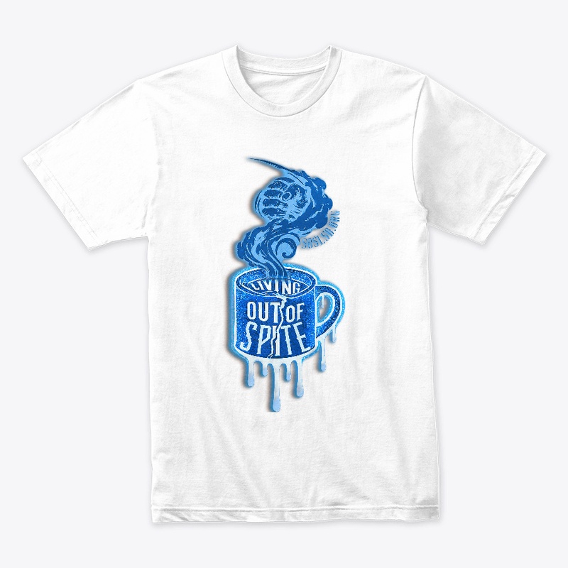 Spite Steam tee in pottery blue