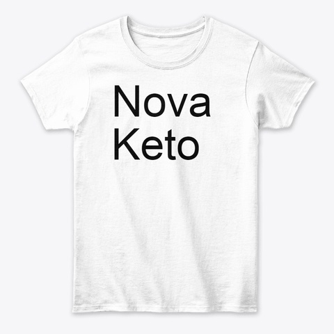 Nova Keto White T-Shirt Front