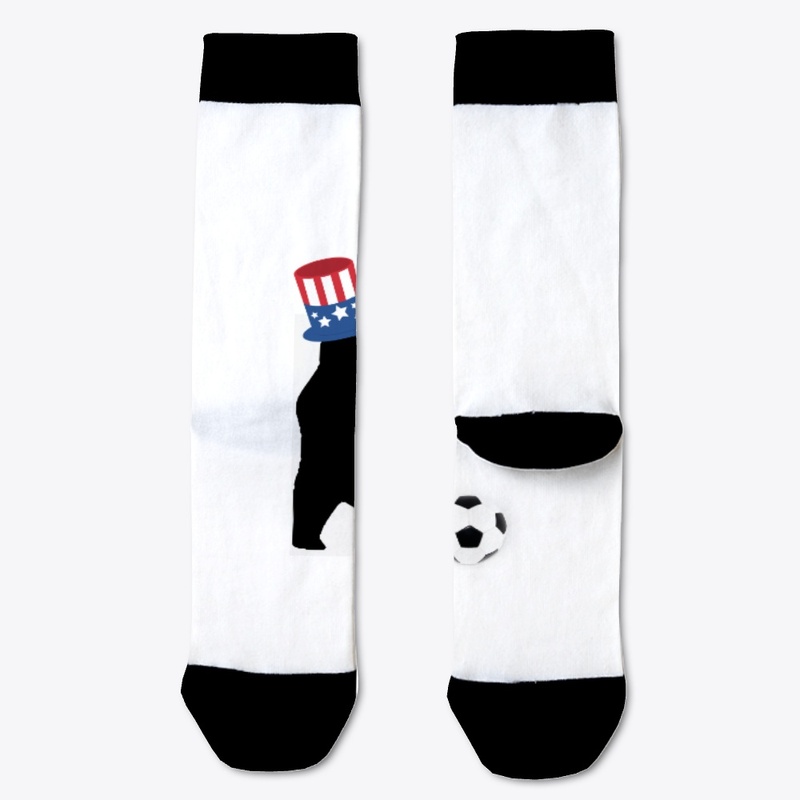  American flag football Tee w/ bear