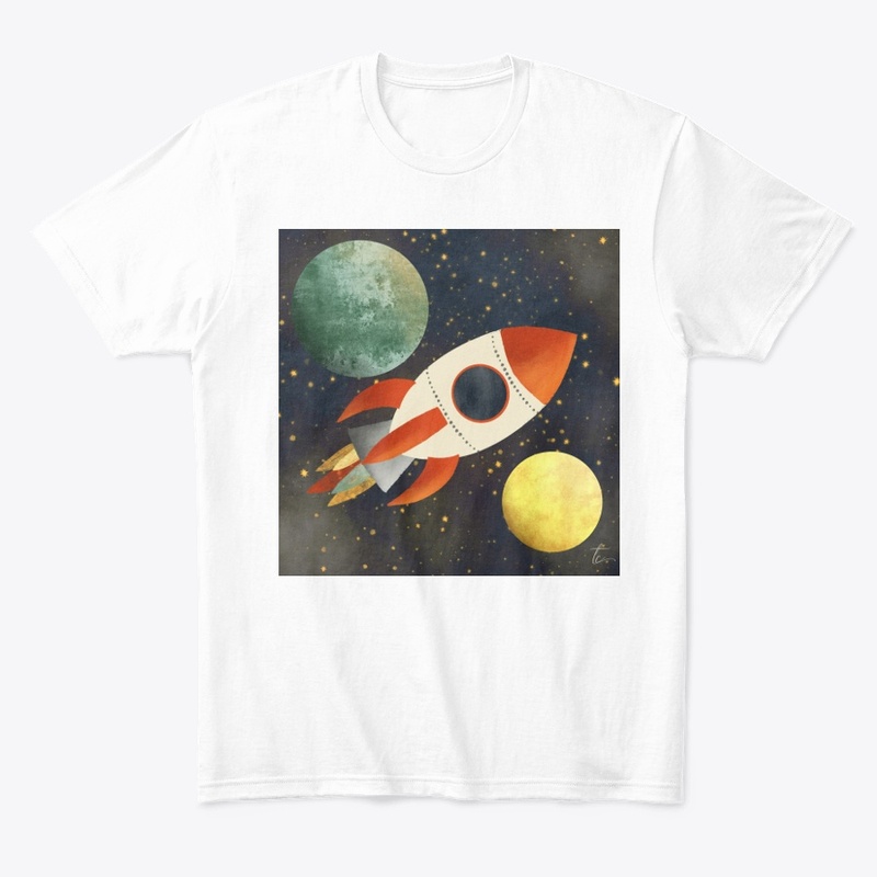 Space - Rocket and Planet design