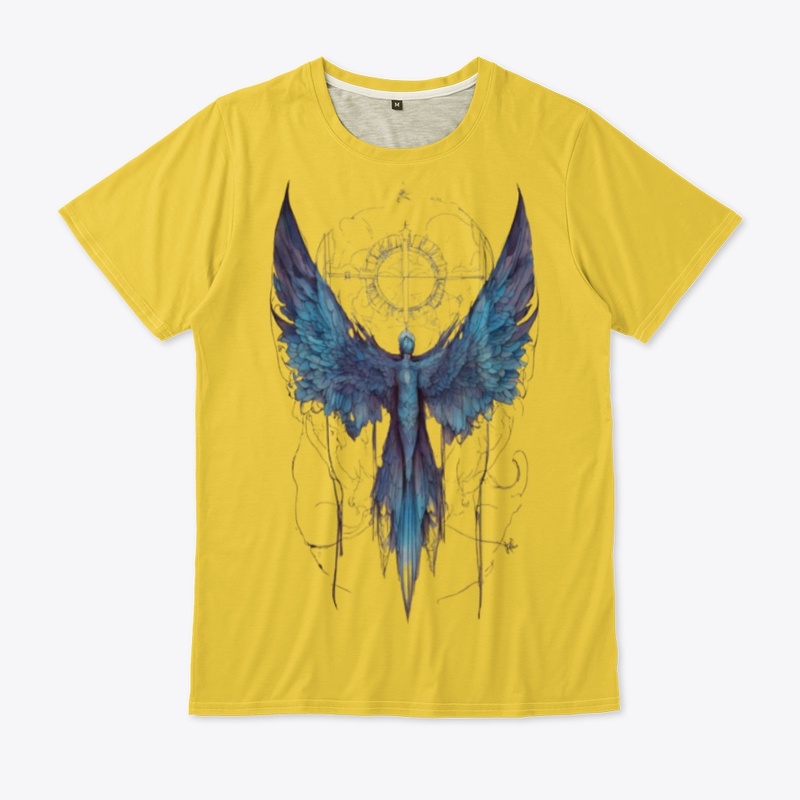 charming blue bird design