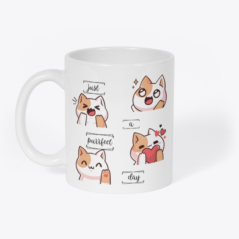 Just A Purrfect Day Ceramic Mug 11oz