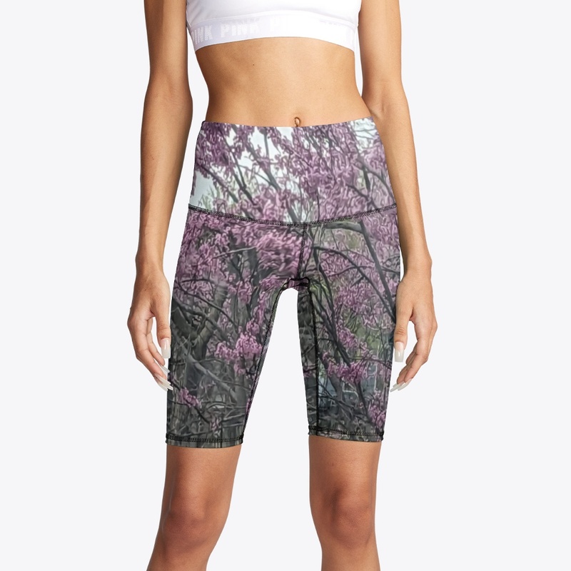 Purple Flower Shorts
