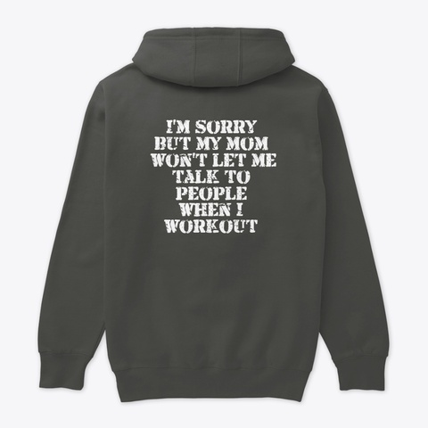 Mom's Rules Dark Grey Heather T-Shirt Back