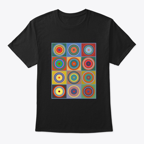 Kandinsky #48 Black T-Shirt Front