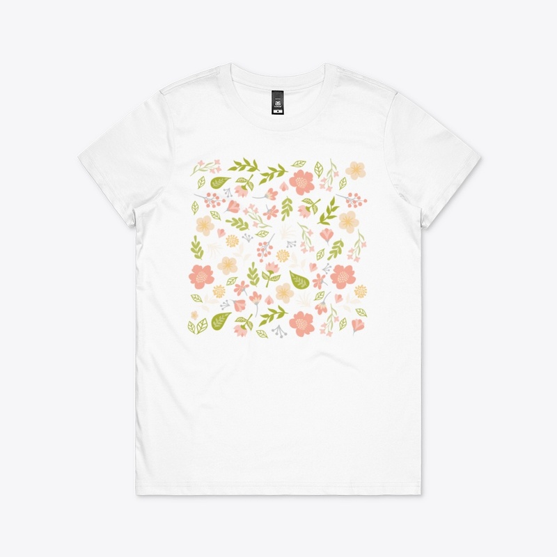 Spring grass and flowers
