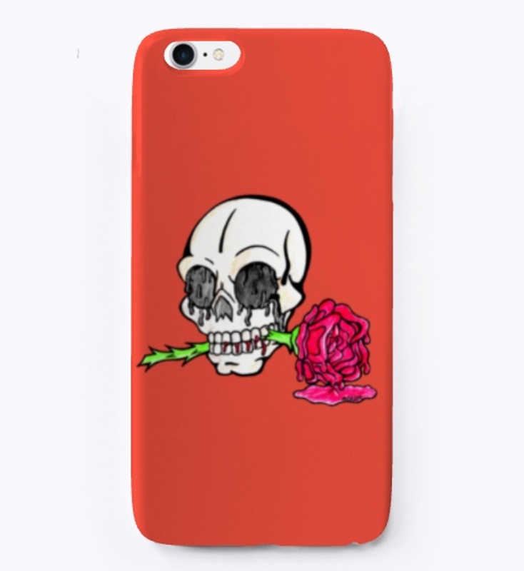 IPhone Case "Bones Blood and Roses"