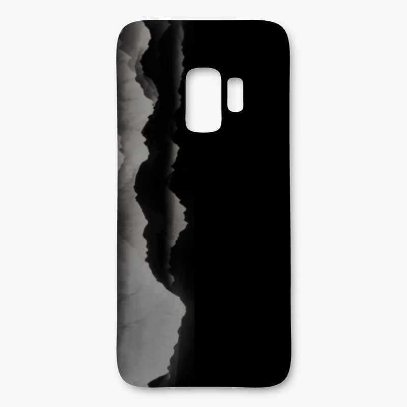 Black mountain silhouette 