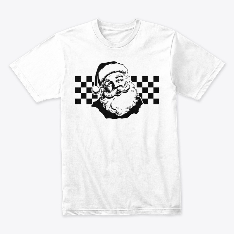 checkered santa ho ho ho 