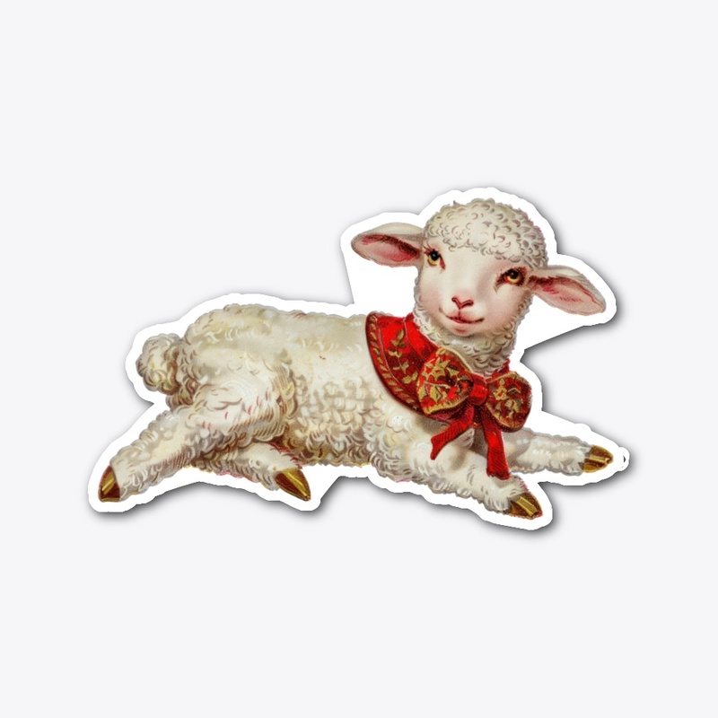 Christmas lamb Sticker