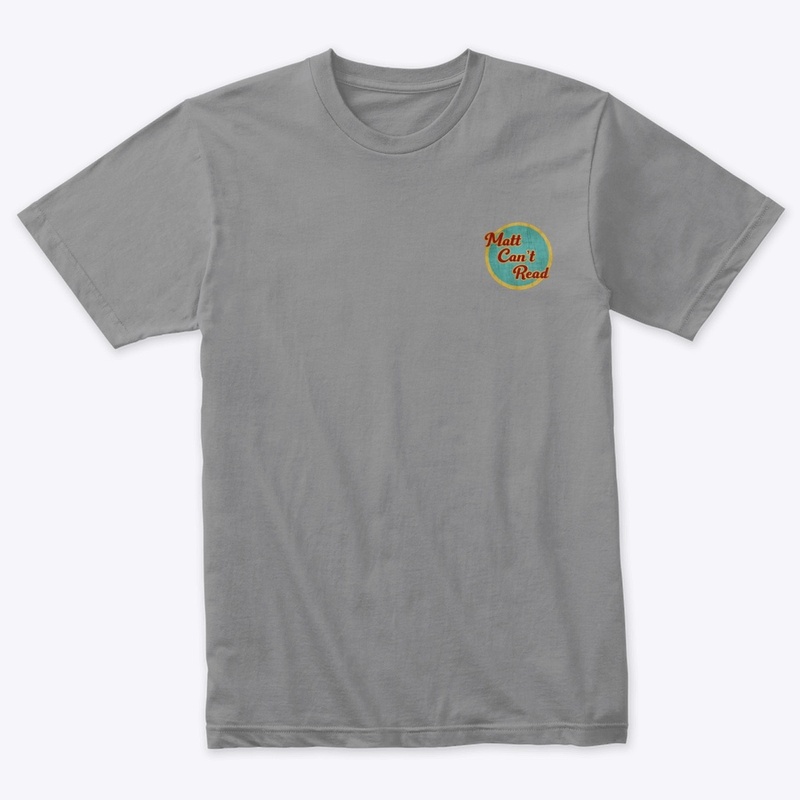 Matt Can't Read Back Logo Men's Tee