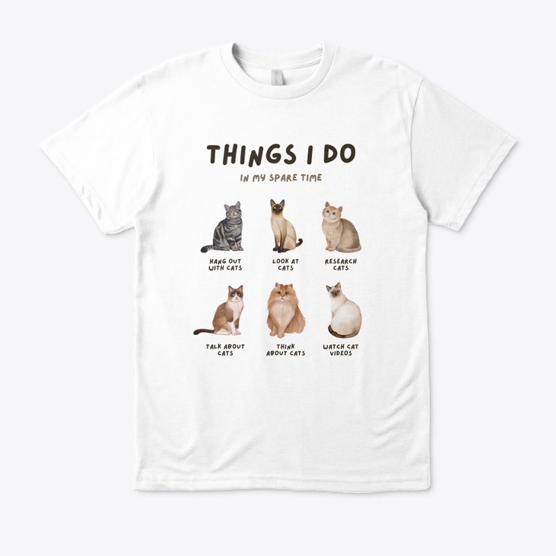 Beige Brown Modern Cat Lover Aesthetic
