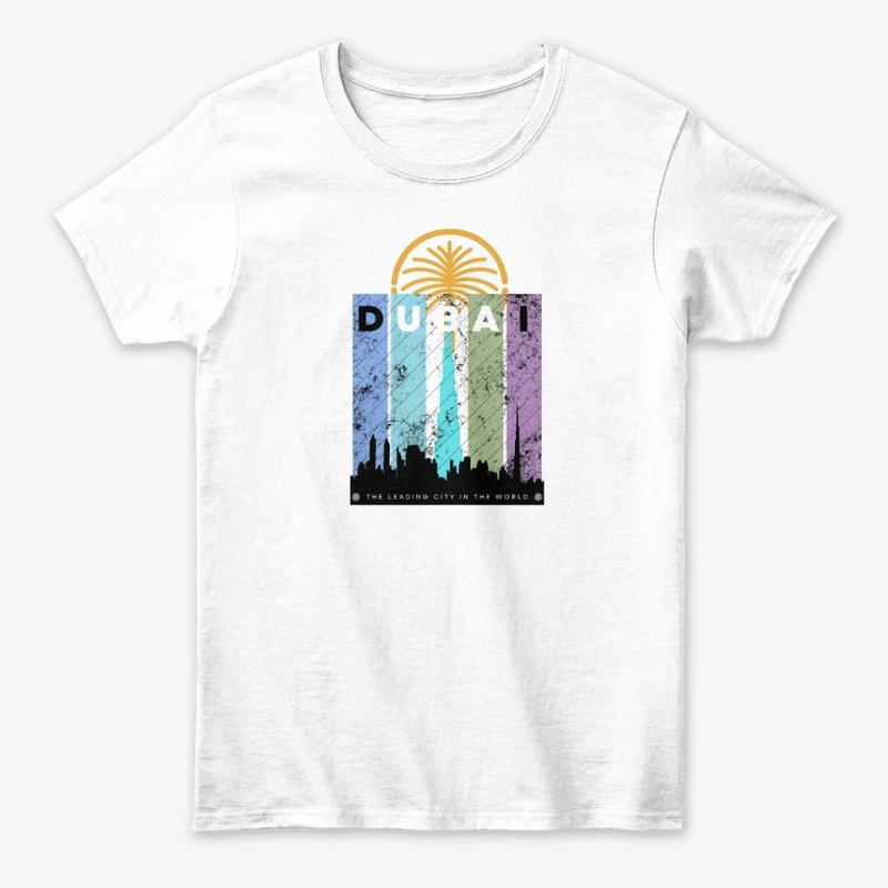 Colorful Dubai lovers design 