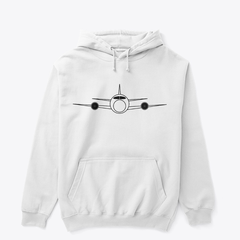 The plane is flying in the sky