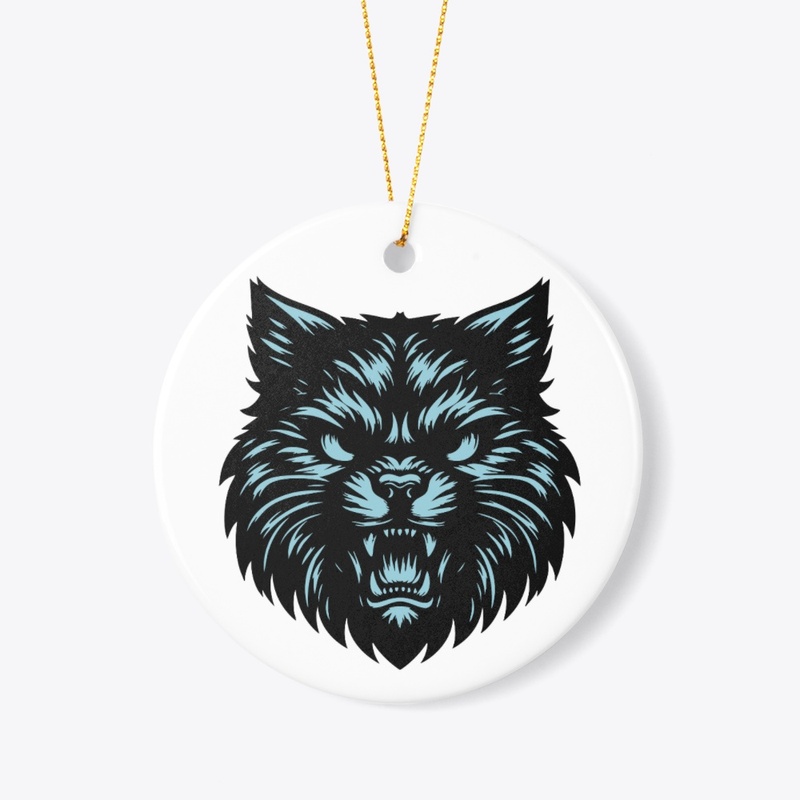 Bold Feline Head Design 