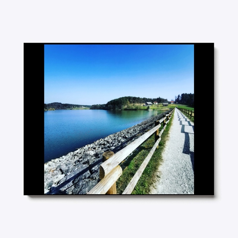 Road at lake
