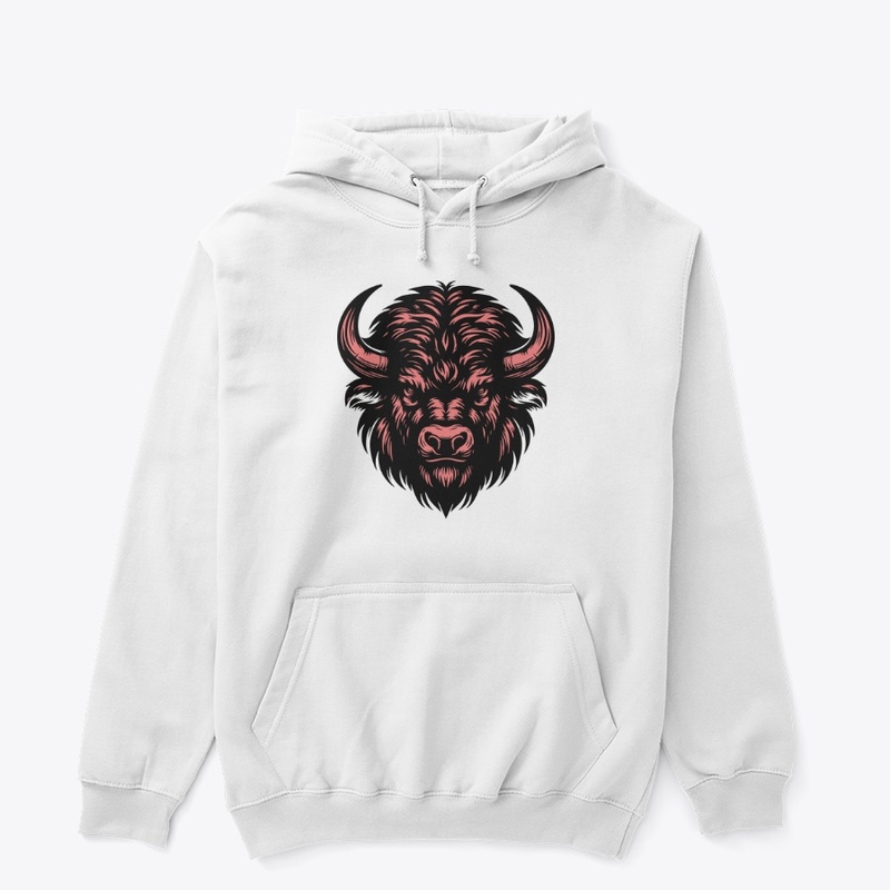 Powerful Bison Head Design