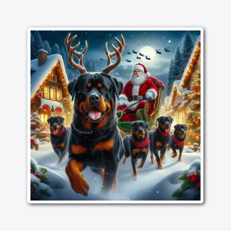 Rottweilers & Santa