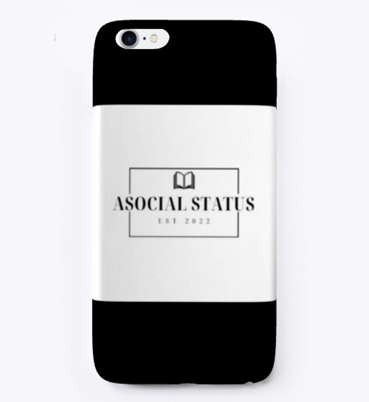 Asocial Status iPhone Case