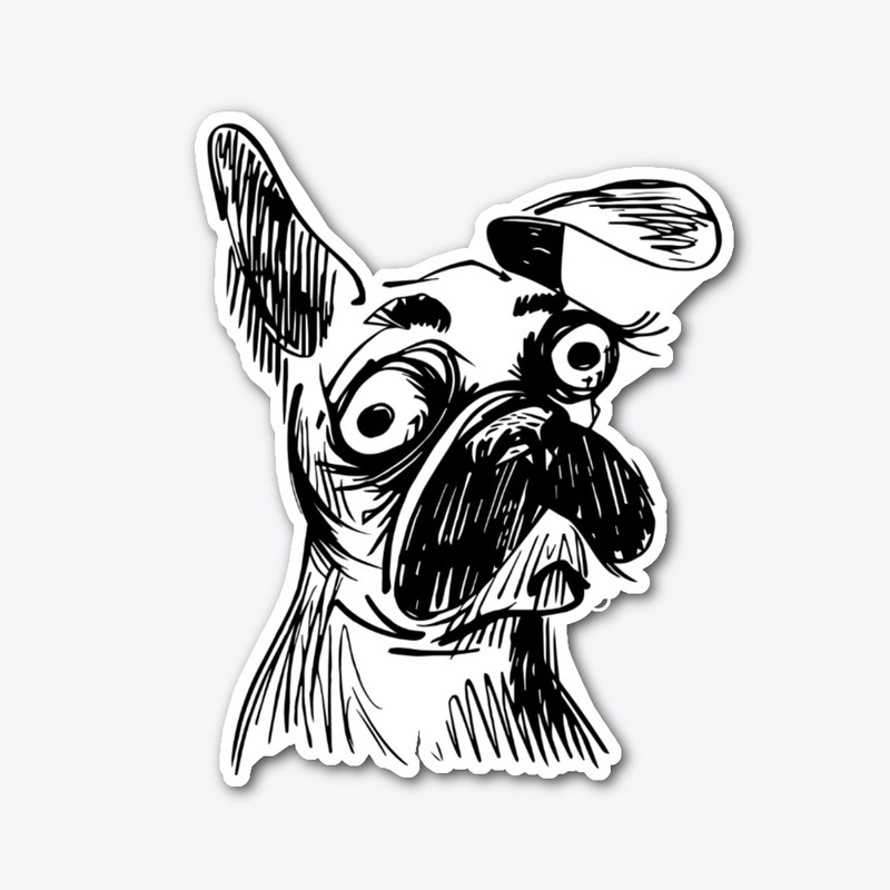 French Bulldog Sketch - Funny Dog Design