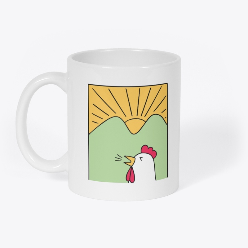 Rooster coffee mug