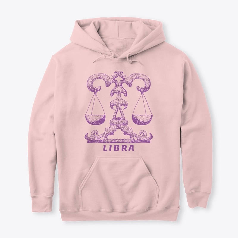LIBRA Purple Classic Pullover Hoodie