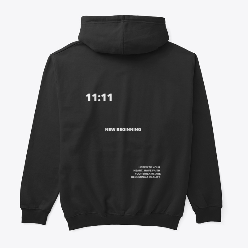 11:11 BLACK HOODIE