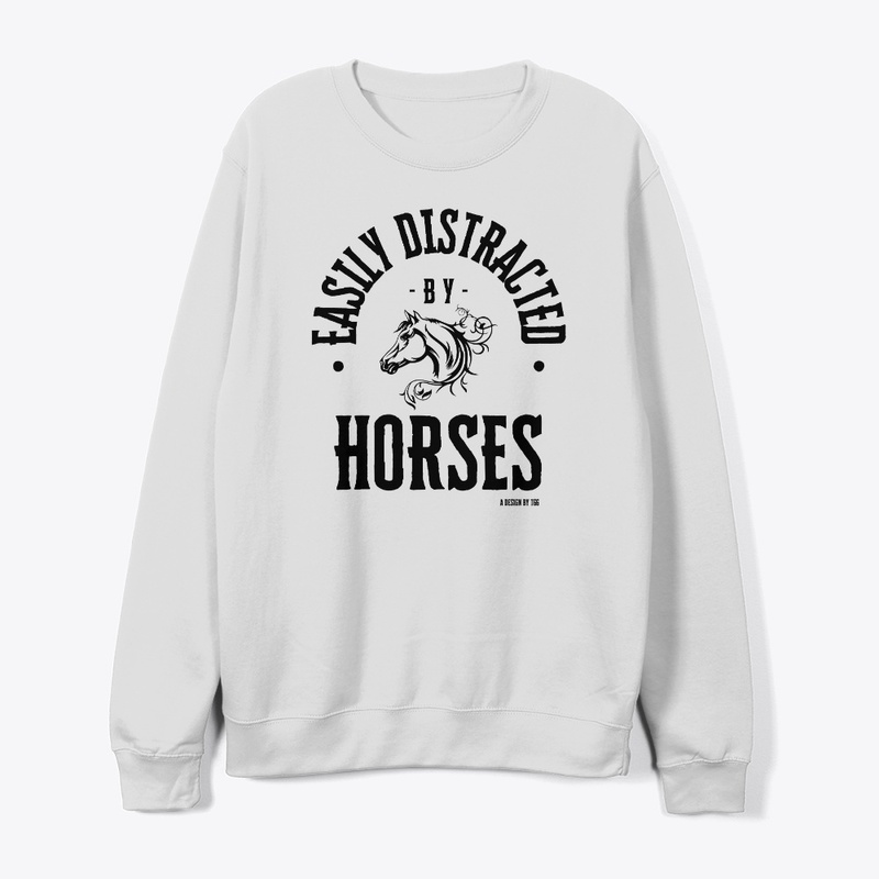 Easily Distracted - Horses (drk)