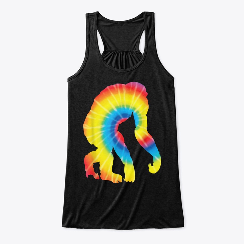 Tie Dye Chimpanzee Rainbow Print Monkey 