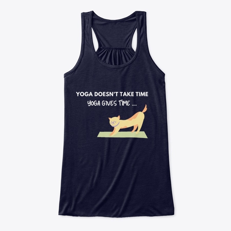 yoga gives time - cat down pose