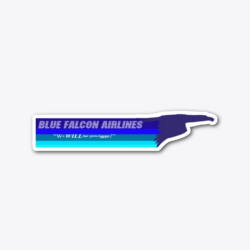 Blue Falcon Stickers