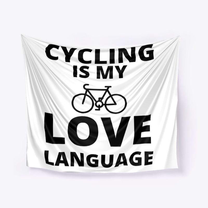 Cycling is my love language funny bicycl