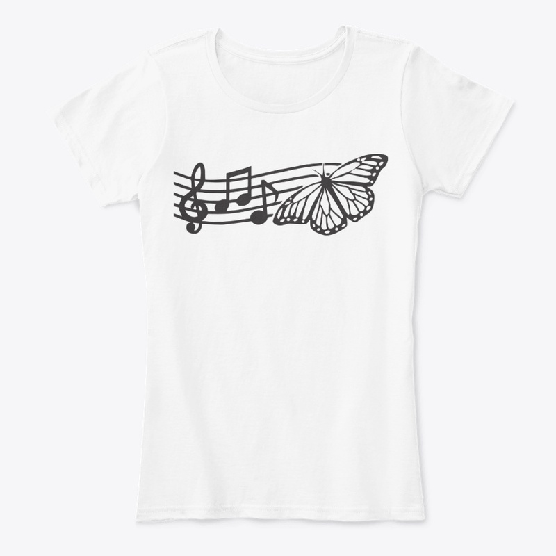 Music Notes Monarch Butterfly