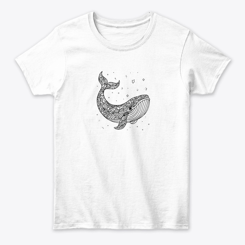 T-Shirt Whale Mandala Design
