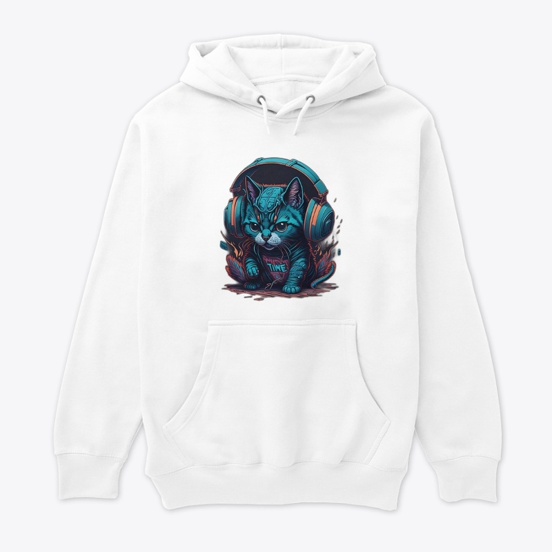 Cat with Music T-Shirt