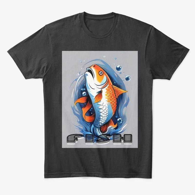 "Fish" themed t-shirt design