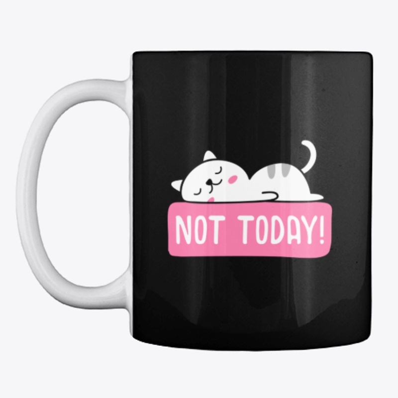 "Pas aujourd'hui", petit chat qui dort