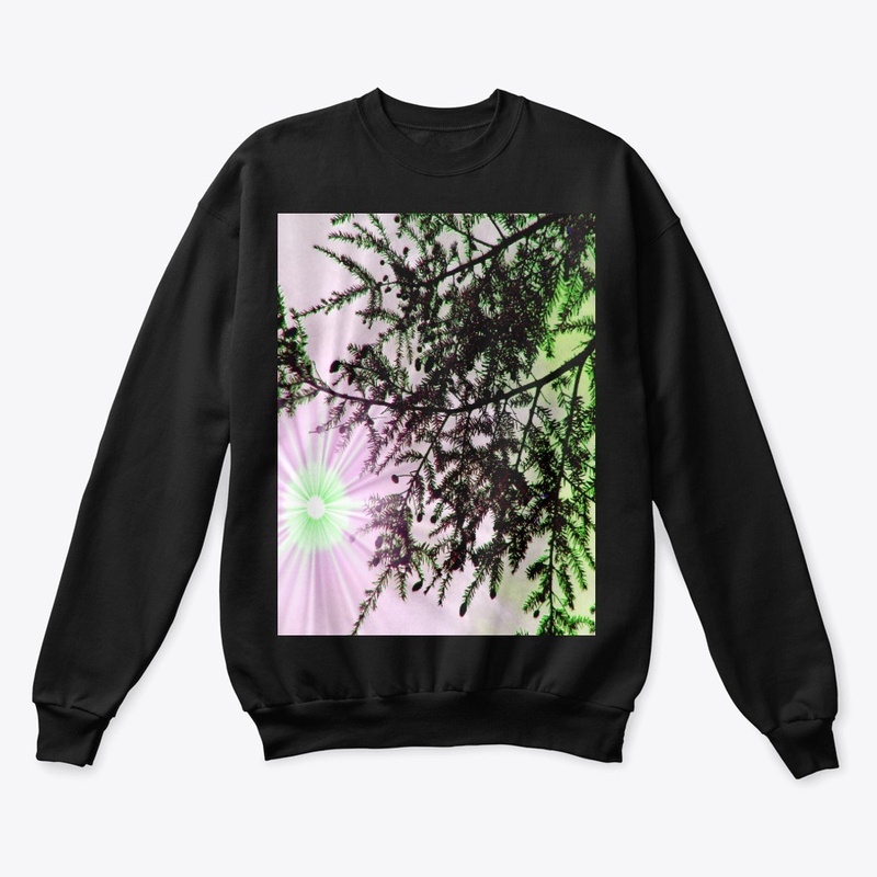 green and pink tree 