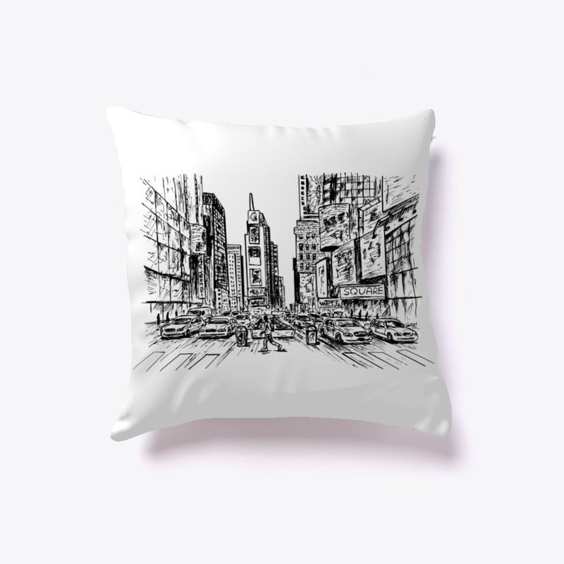 Times Square  Pillow