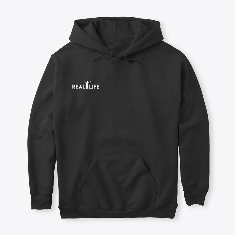Real Life white logo