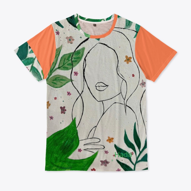 T shirt girl face