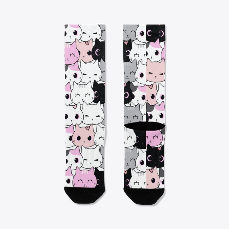 Cute Cats Allover Print